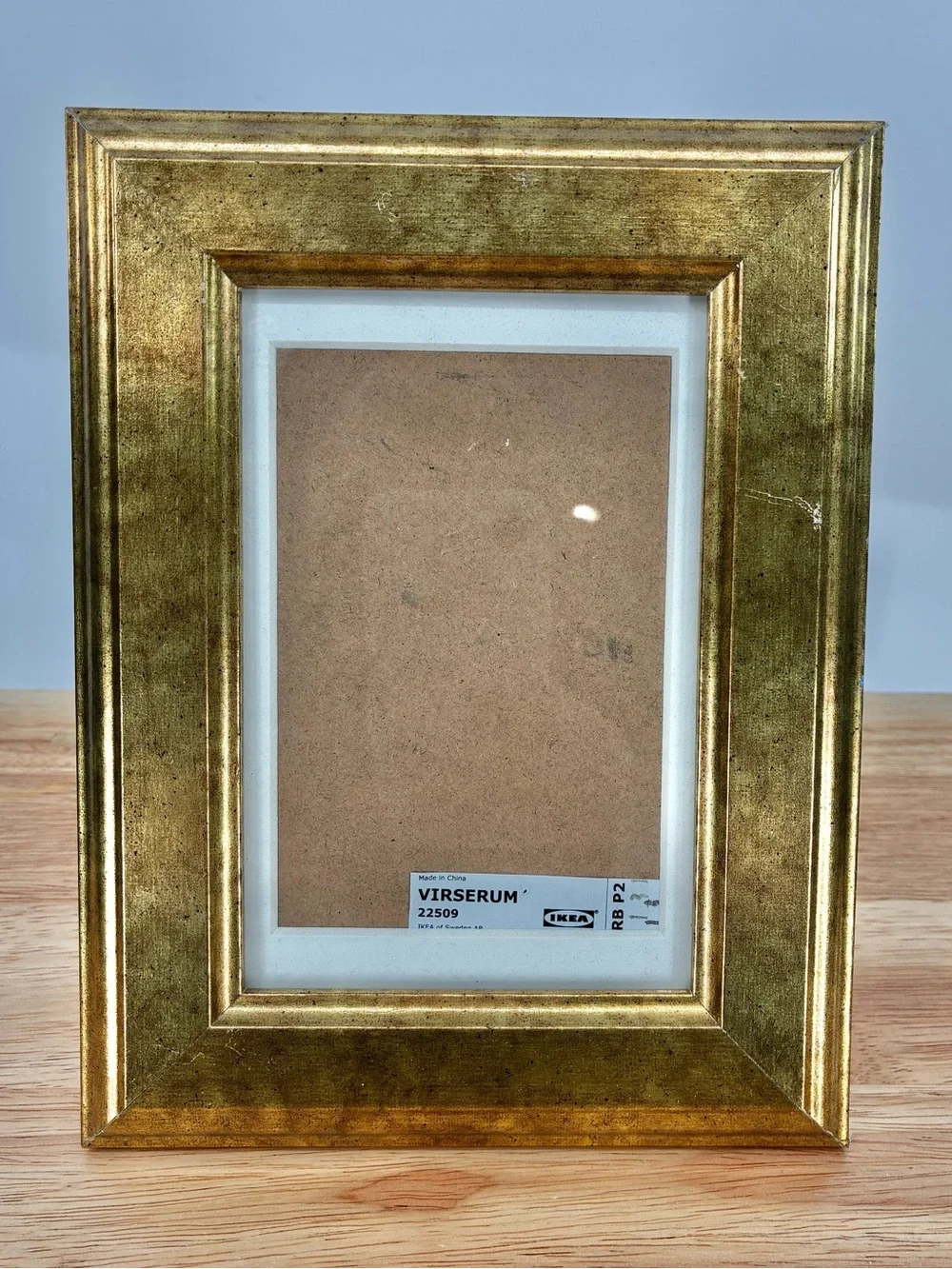 IKEA Virserum Gold Traditional Beveled Photo Picture Frame 4x6